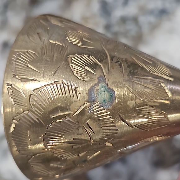 Vintage brass tea set - Picture 8 of 9